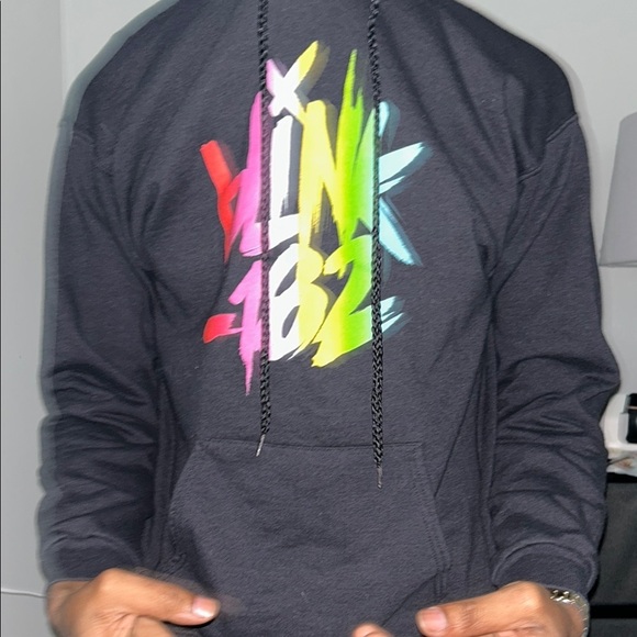 Black Blink 182 Graphic Hoodie (UNISEX) - Picture 1 of 4
